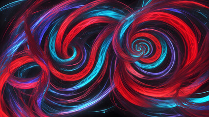Dynamic Colorful Spiral Swirl in Abstract Vortex