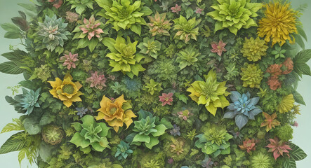 Botanical Odyssey: An Abstract Celebration of Natural Discovery