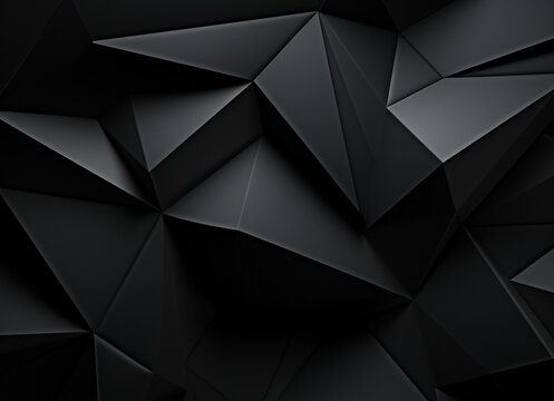 abstract background, pattern, design, texture, wallpaper, geometric, triangle, 3d, vector, art, shape, light, background, seamless, style, color, crystal, black, futuristic © Daisy