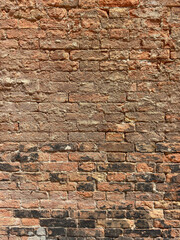 Old Worn Out Brick Wall in Venice, Italy