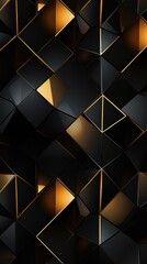 Modern black geometry abstract background. Dark Minimal Web banner in Geometric shape. Futuristic Design Illustration. Black Friday sale, Cyber Monday concept.. - obrazy, fototapety, plakaty