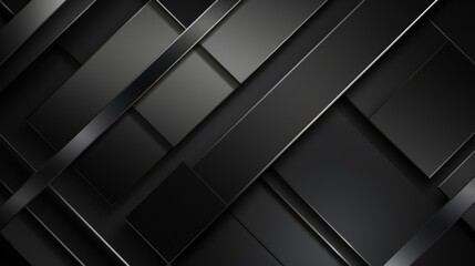 Modern black geometry abstract background. Dark Minimal Web banner in Geometric shape. Futuristic Design Illustration. Black Friday sale, Cyber Monday concept.. - obrazy, fototapety, plakaty