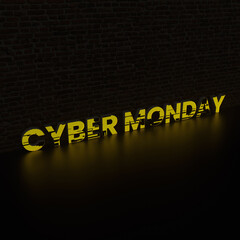 Yellow Cyber Monday