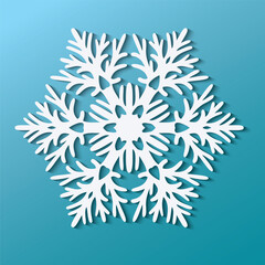snowflake on white background - 658339070