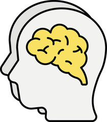 psychology  flat icons design style