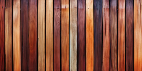 simple wooden fence made of boards of different shades
