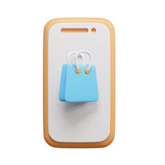 Online shopping concept 3d illustration