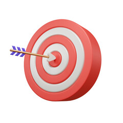 Business Goal 3d illustration or 3d business target 3d illustration