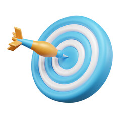 Business Goal 3d illustration or 3d business target 3d illustration