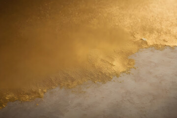 Ochre or Orange color background. AI Generated.