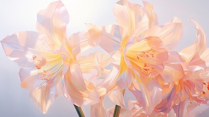  a close up of a bunch of flowers in a vase.  generative ai