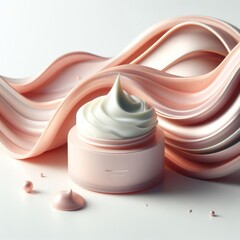 face cream, cosmetic cream, cream texture, face cream in jar