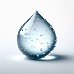 water drop, water drop isolated on white background
