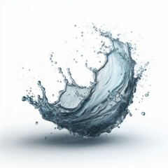 water splash isolated on white background.