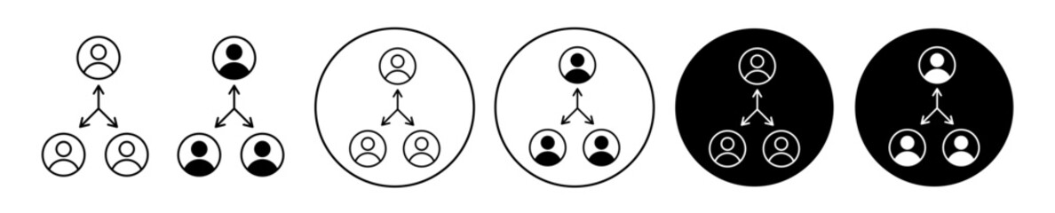Dependencies icon set. vector symbol illustration.