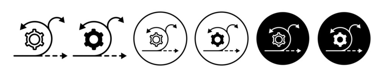 Scrum icon set. vector symbol illustration.