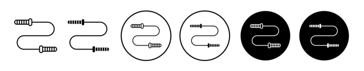 Jump Rope icon set. vector symbol illustration. - obrazy, fototapety, plakaty