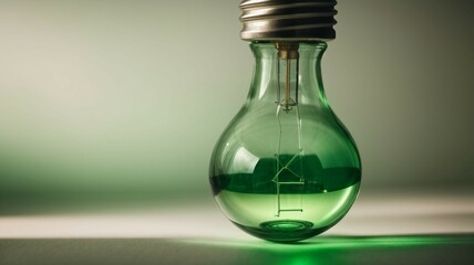 light bulb in a glass bottle