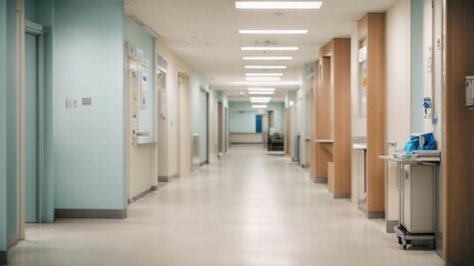 Naklejka na ściany i meble corridor in hospital corridor
