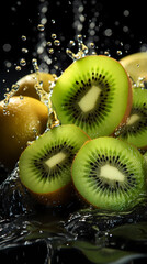 Kiwi commercial photography poster material PPT background
