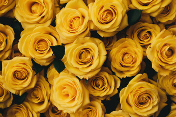 Yellow roses background