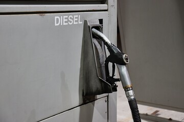 Fuel station nozzle for diesel fuel