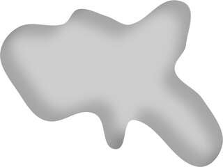 3D Transparent Round splash decorative shapes liquids