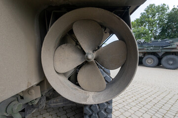 Combat vehicles of combat units of the Polish Army in the eastern part of the country patrolling towns near the eastern border of the European Union © NikiforPix