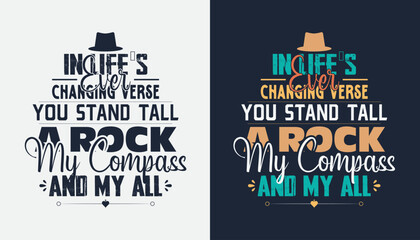 Father's Day typography t-shirt design