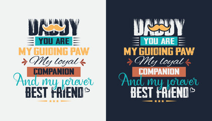 Father's Day typography t-shirt design