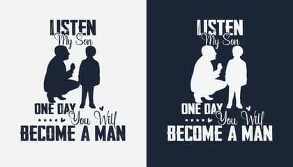 Father's Day typography t-shirt design