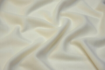 Close-up texture of natural gray or ivory or white color fabric. Fabric texture of natural wool...