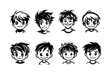 Children Boy Vector Collection