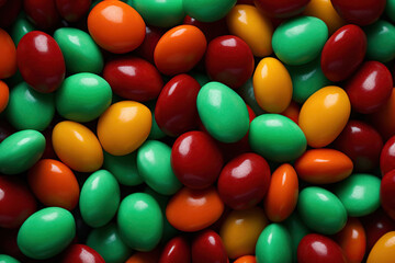 Fototapeta na wymiar Colorful coated candies background