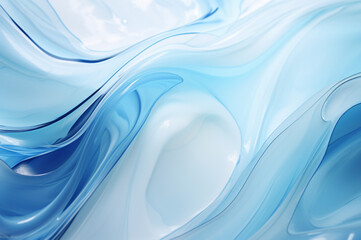 Abstract water texture. Blue clear aqua. Macro liquid surface. AI generated