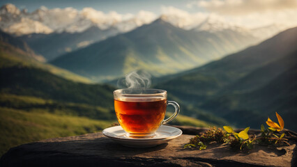 Serene Morning Bliss - Mountain Tea Time
