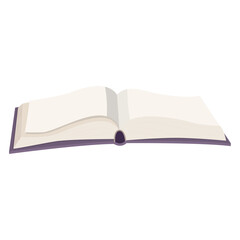 an open book. vector illustration on a white background