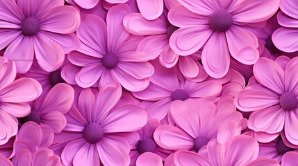  a large group of pink flowers with purple petals on them.  generative ai