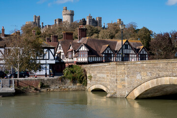 Fototapeta na wymiar europe, UK, England, Sussex, Arundel castle horizontal