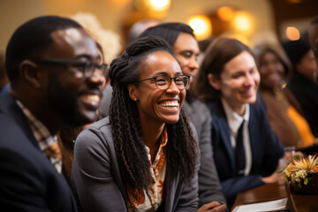 A group of parishioners engaged in a lively discussion during a Bible study session. Generative Ai.