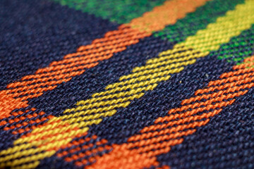 Fototapeta premium Textile texture wool fiber, fabric, macro shot, close-up background