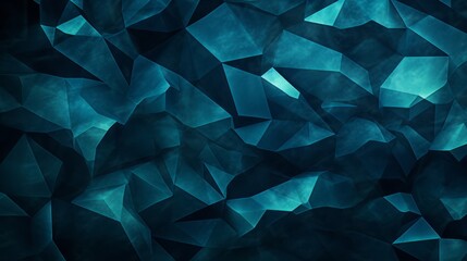 Obraz premium Abstract blue background made of triangles and polygons.