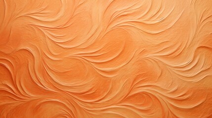 Abstract orange texture with plant branches.
