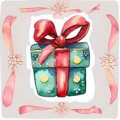 watercolor Christmas  vibe illustration clipart 