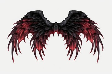 Background With Demon Wings. Сoncept Gothic Fashion, Dark Art, Cosplay, Fantasy Literature