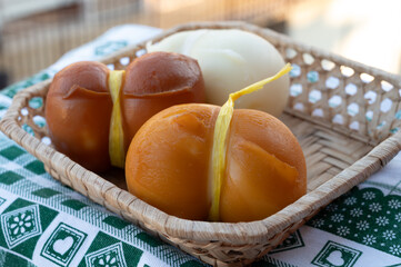 Italian semi hard handmade smoked scamorza cheese, from cow milk from Apulia or Calabria regions...