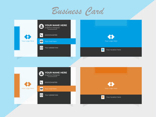 Modern Double-sided creative business card and Clean template.