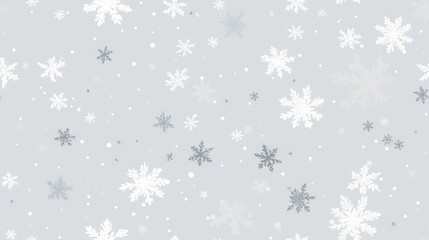 Fototapeta na wymiar a gray and white snowflake background with snow flakes. generative ai