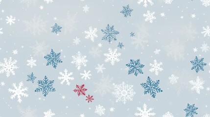  a blue and white background with snowflakes on it.  generative ai