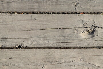 Background Road made of old gray wood with copy space for text or image